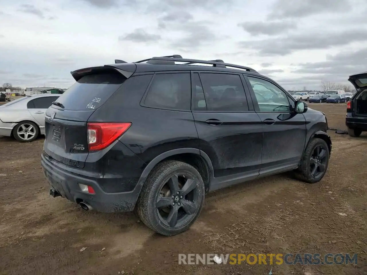 3 fotografías del automóvil dañado 5FNYF8H04KB009390 HONDA PASSPORT 2019