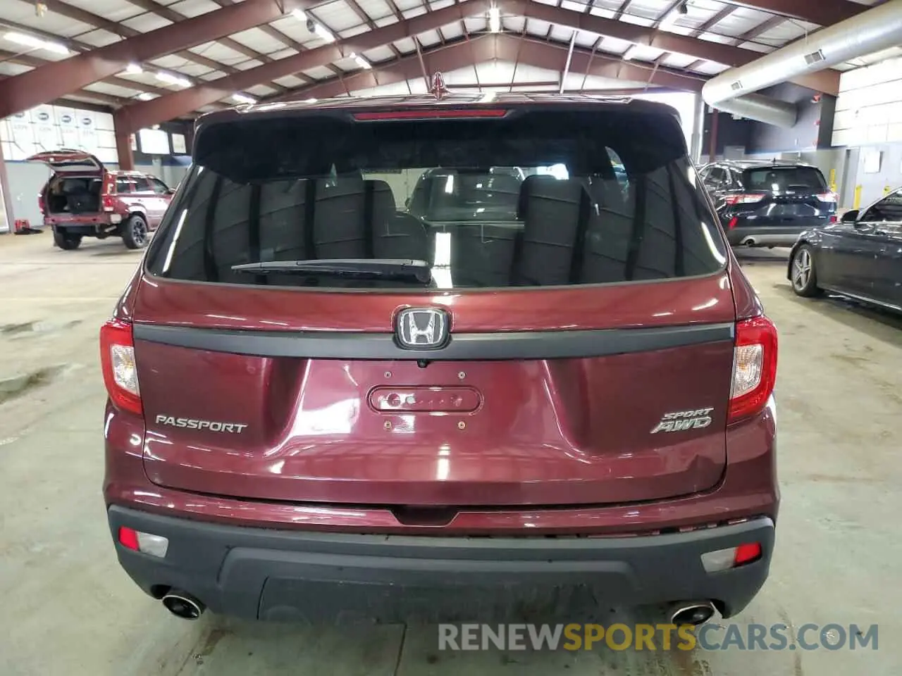 7 fotografías del automóvil dañado 5FNYF8H21KB008778 HONDA PASSPORT 2019