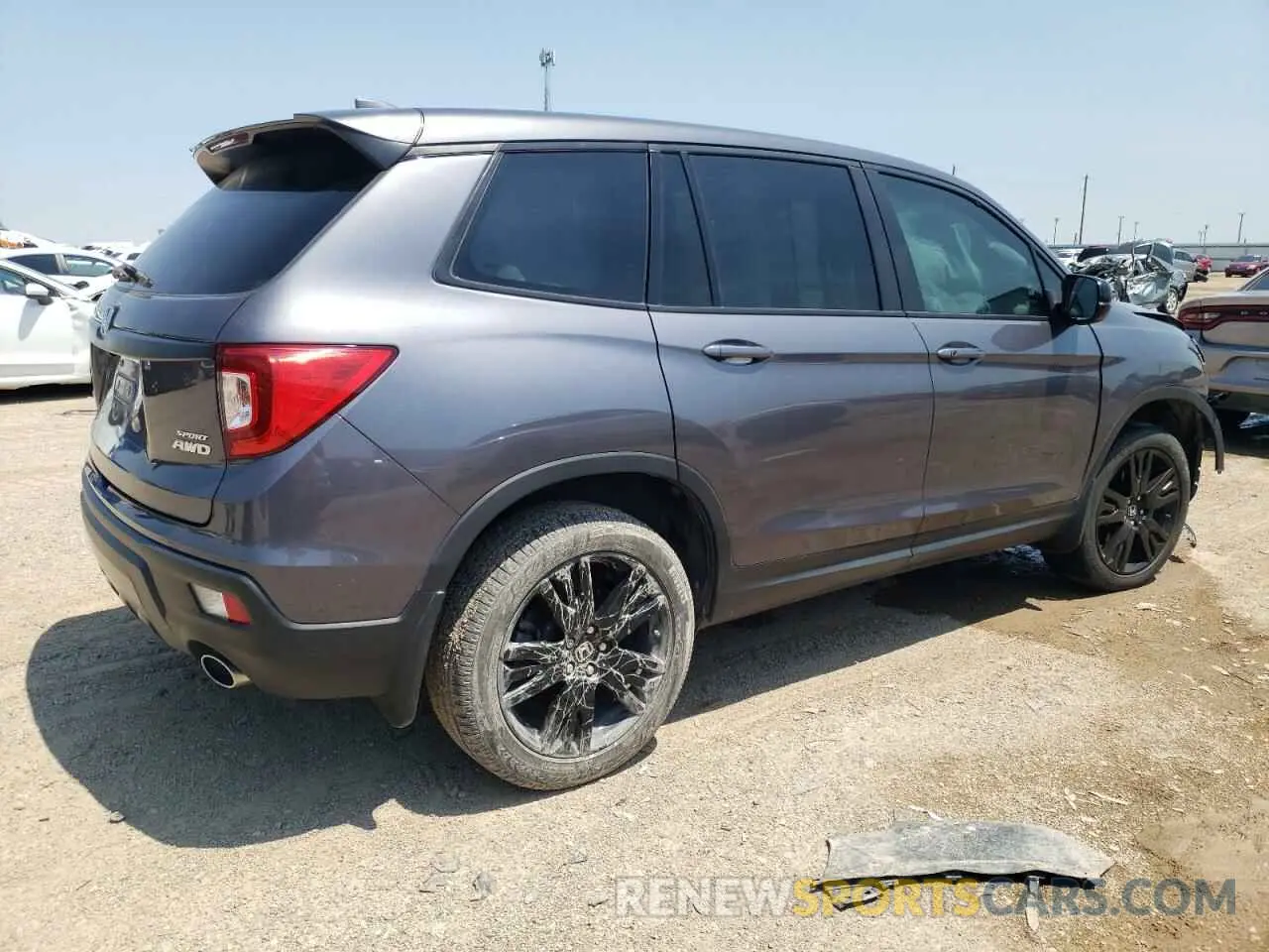 3 fotografías del automóvil dañado 5FNYF8H25KB027463 HONDA PASSPORT 2019