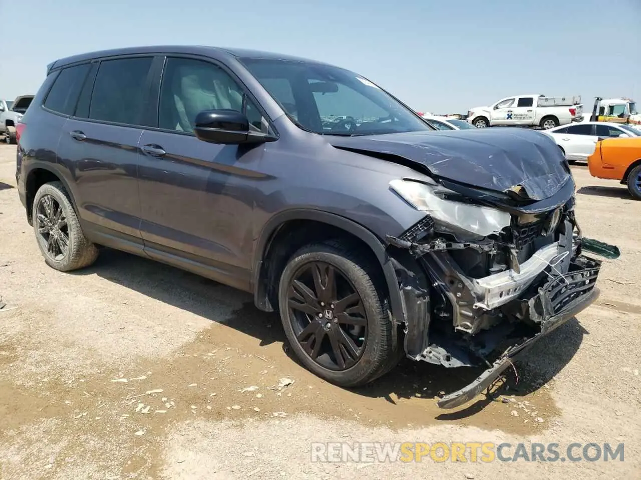 4 fotografías del automóvil dañado 5FNYF8H25KB027463 HONDA PASSPORT 2019