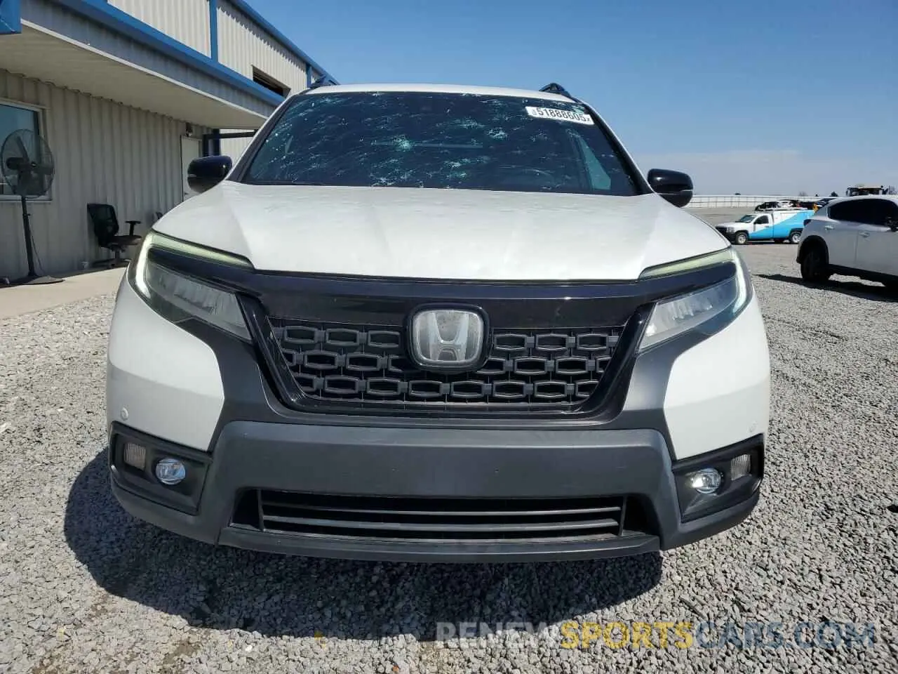 5 fotografías del automóvil dañado 5FNYF8H95KB023801 HONDA PASSPORT 2019
