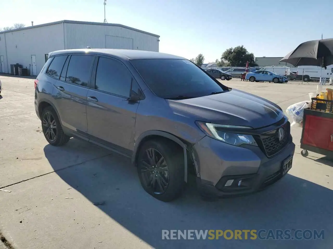 4 fotografías del automóvil dañado 5FNYF7H27LB005573 HONDA PASSPORT 2020