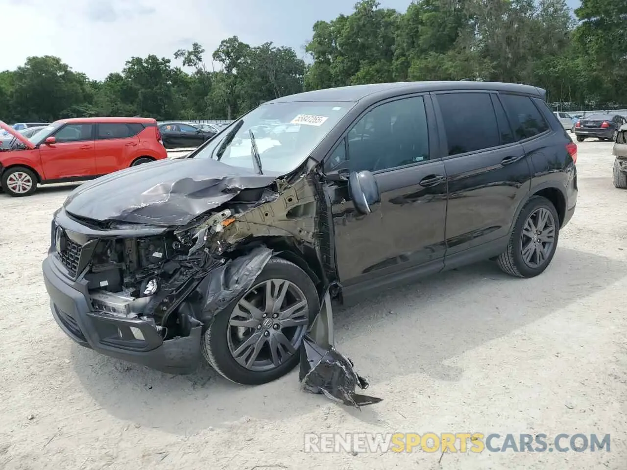 1 fotografías del automóvil dañado 5FNYF7H51LB004574 HONDA PASSPORT 2020