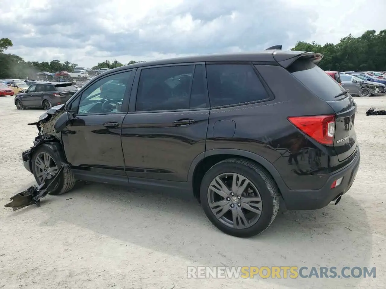 2 fotografías del automóvil dañado 5FNYF7H51LB004574 HONDA PASSPORT 2020