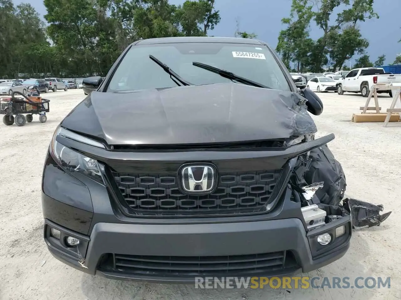 5 fotografías del automóvil dañado 5FNYF7H51LB004574 HONDA PASSPORT 2020