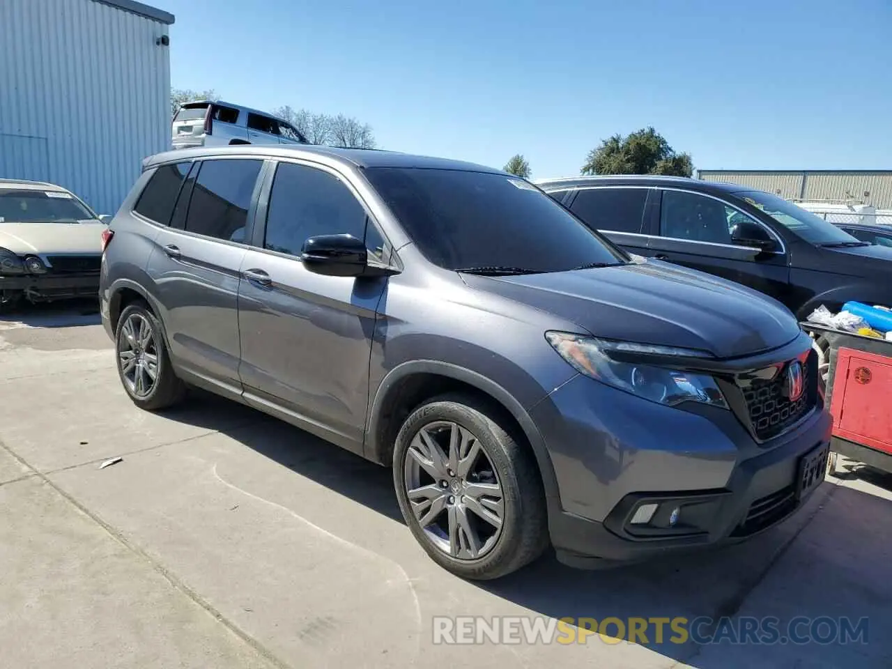 4 fotografías del automóvil dañado 5FNYF7H57LB001582 HONDA PASSPORT 2020