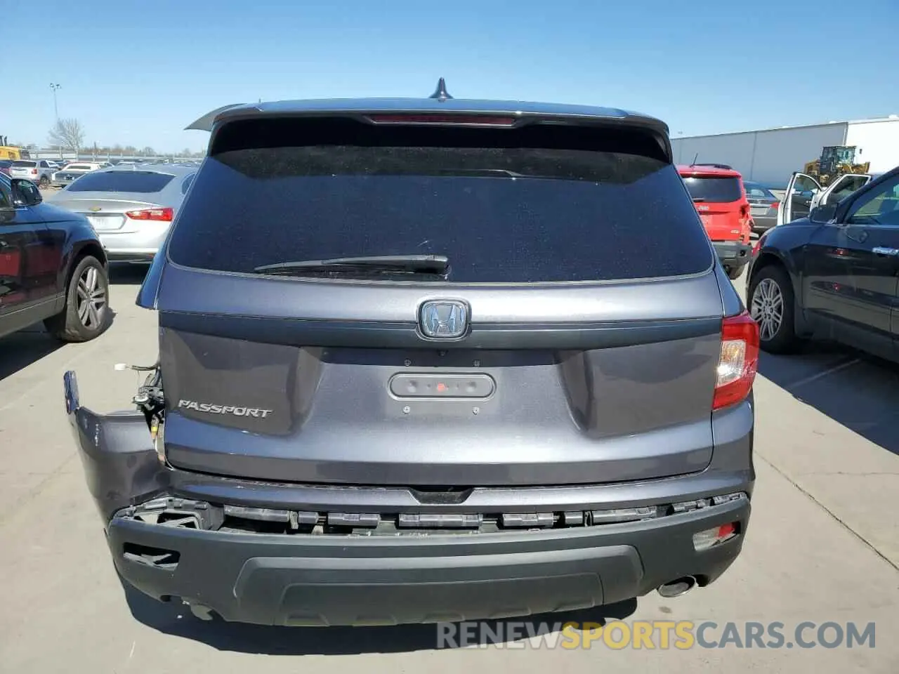 6 fotografías del automóvil dañado 5FNYF7H57LB001582 HONDA PASSPORT 2020