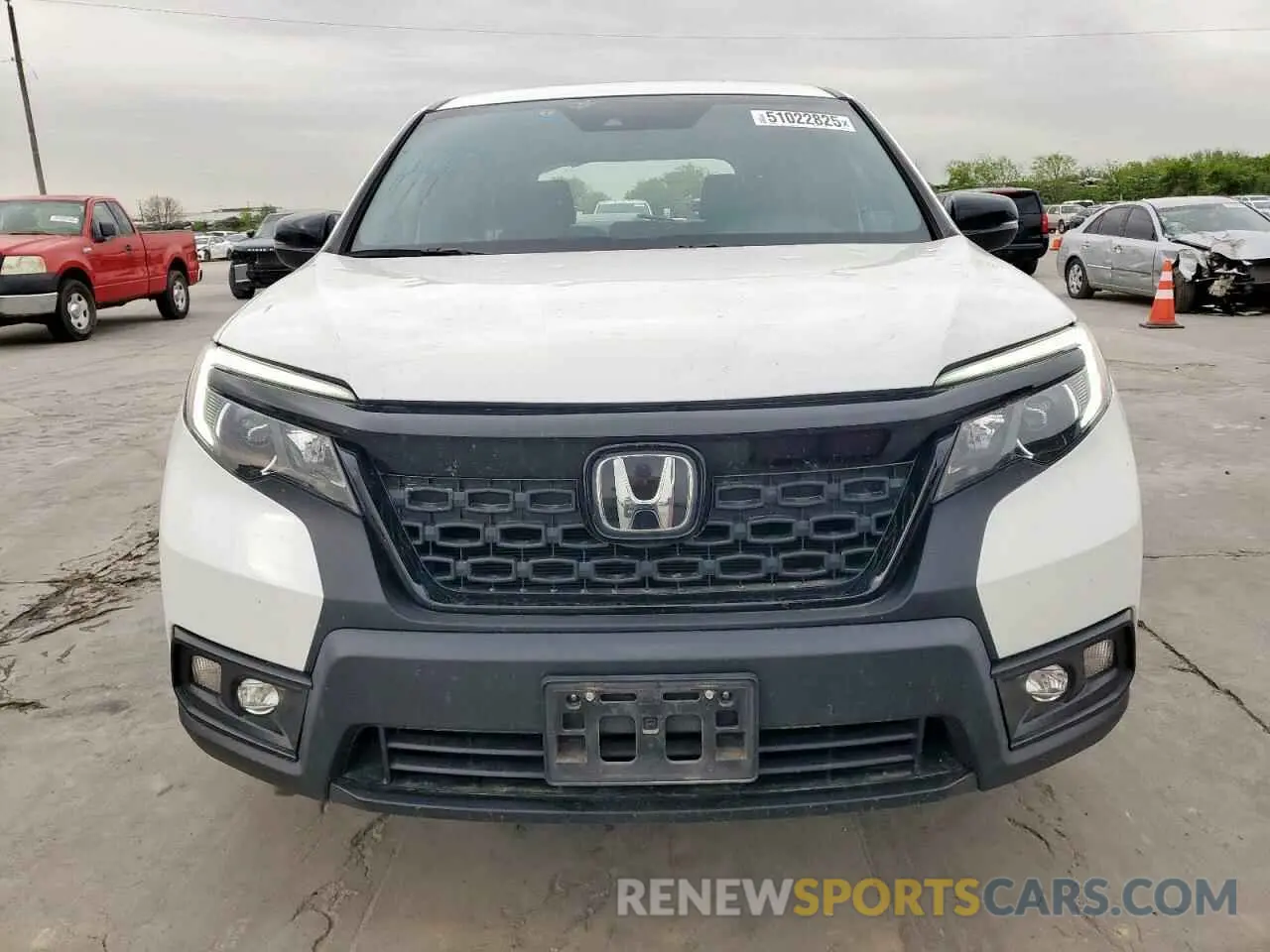5 fotografías del automóvil dañado 5FNYF7H57LB002957 HONDA PASSPORT 2020