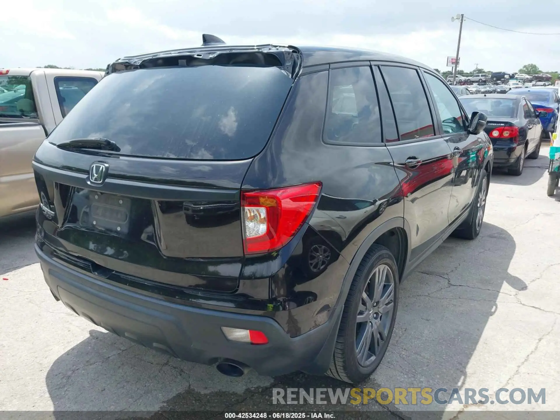 4 fotografías del automóvil dañado 5FNYF7H57LB005700 HONDA PASSPORT 2020