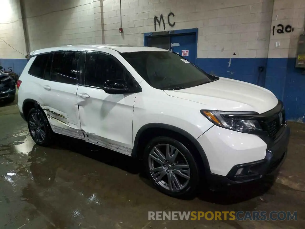 4 fotografías del automóvil dañado 5FNYF7H58LB003115 HONDA PASSPORT 2020