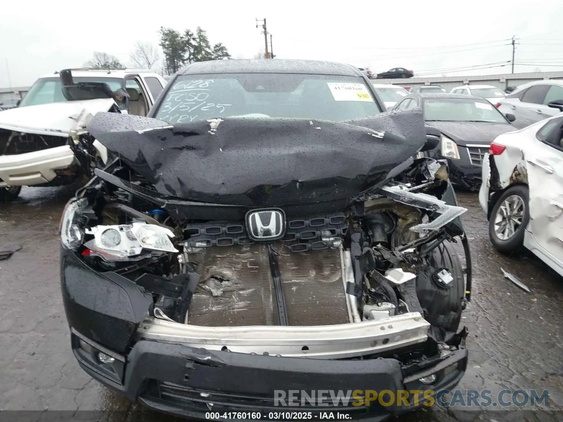 11 fotografías del automóvil dañado 5FNYF7H5XLB006128 HONDA PASSPORT 2020