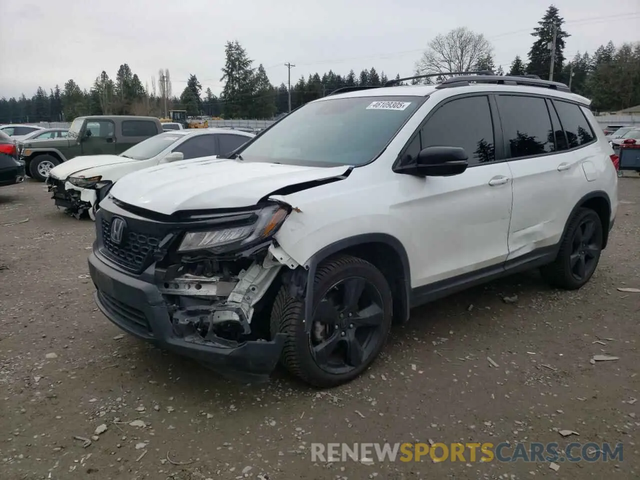 1 fotografías del automóvil dañado 5FNYF7H93LB005261 HONDA PASSPORT 2020