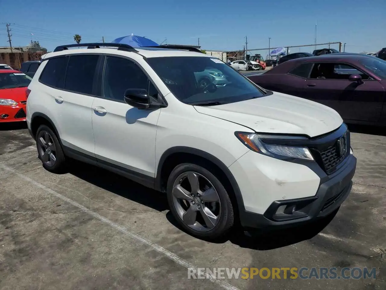 4 fotografías del automóvil dañado 5FNYF7H94LB005141 HONDA PASSPORT 2020