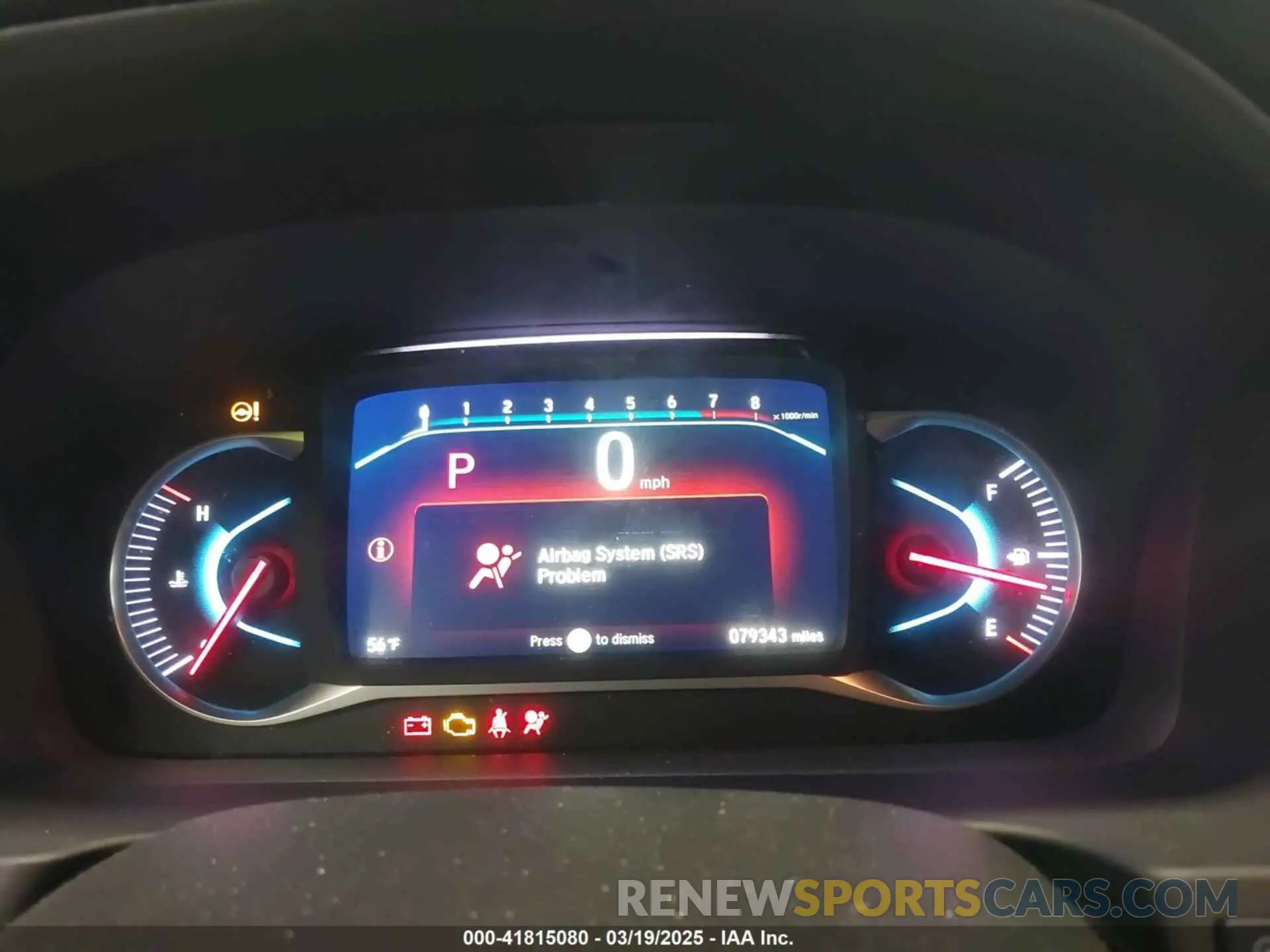 7 fotografías del automóvil dañado 5FNYF8H02LB010085 HONDA PASSPORT 2020