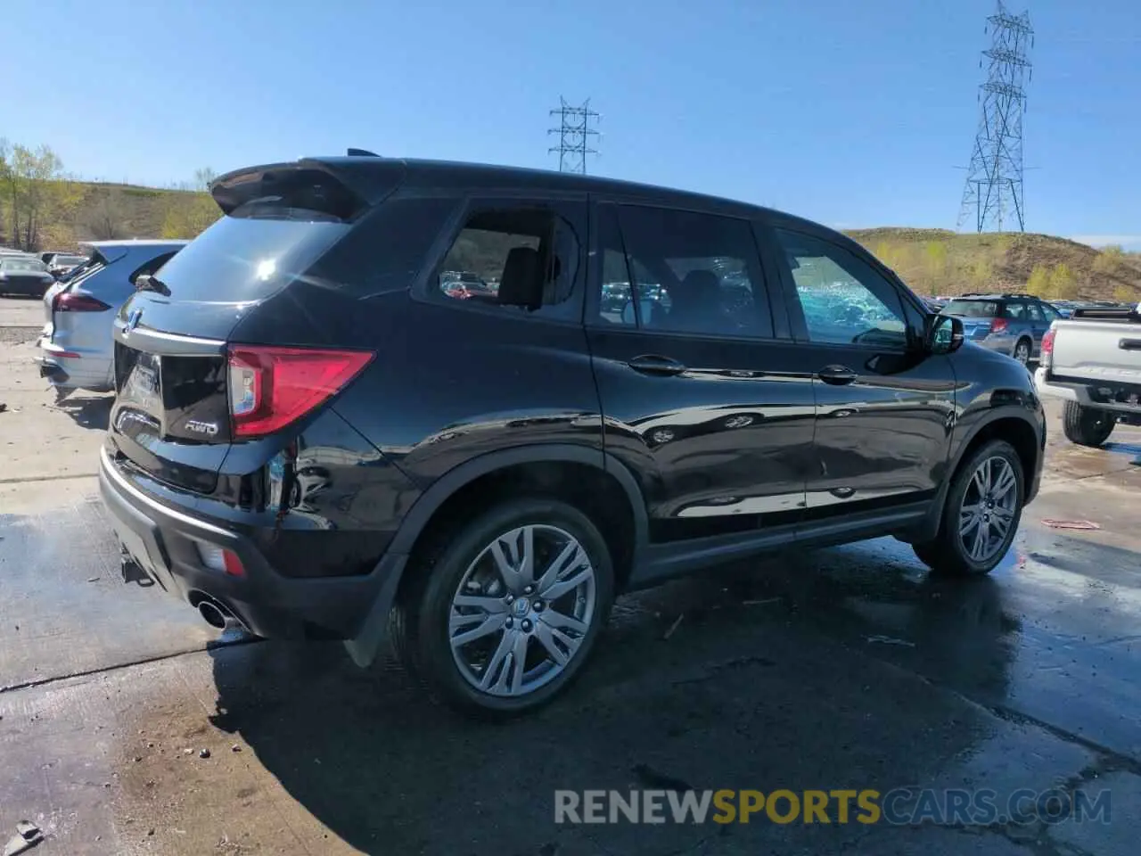 3 fotografías del automóvil dañado 5FNYF8H54LB012271 HONDA PASSPORT 2020