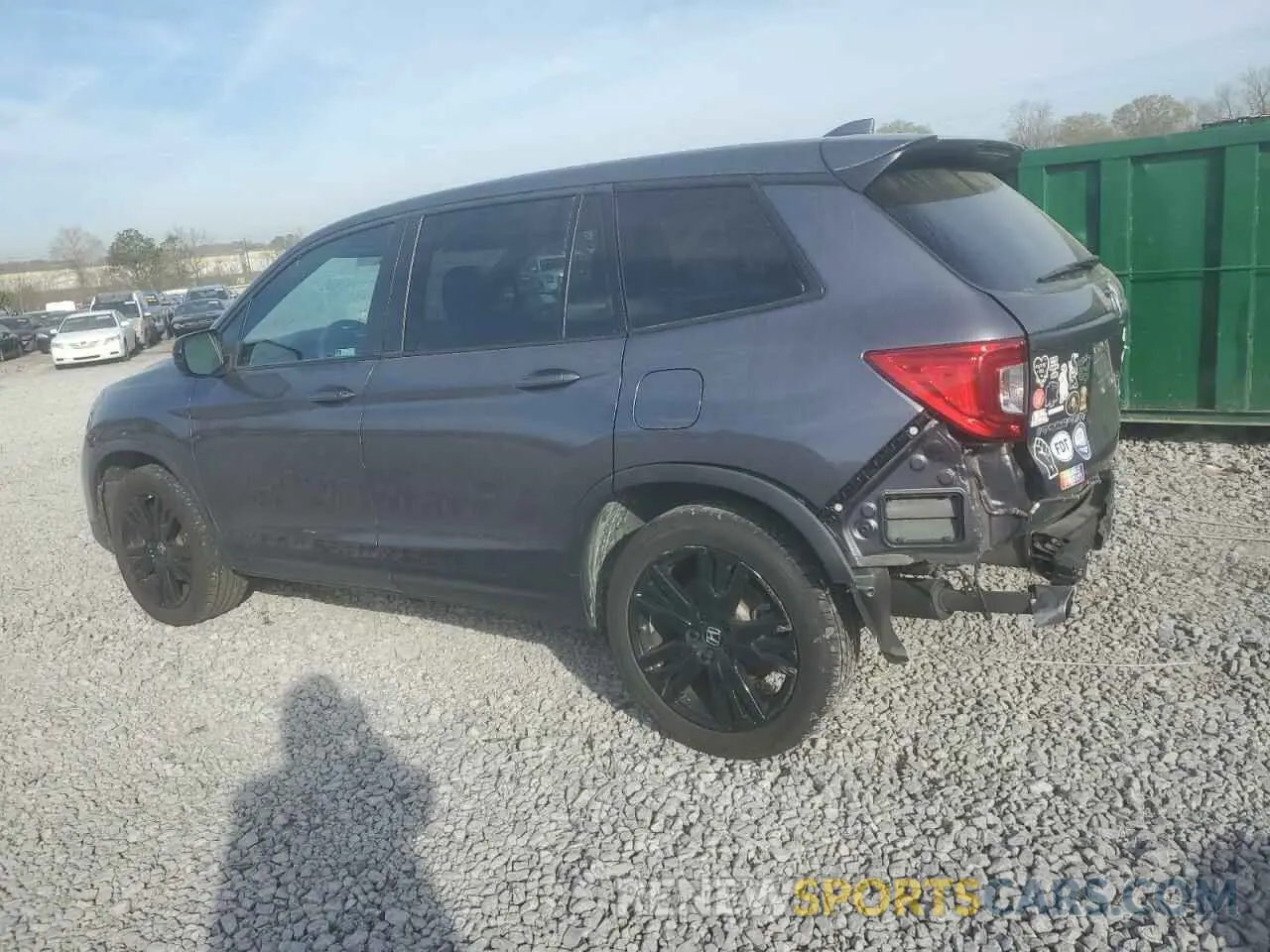 2 fotografías del automóvil dañado 5FNYF7H24MB014703 HONDA PASSPORT 2021