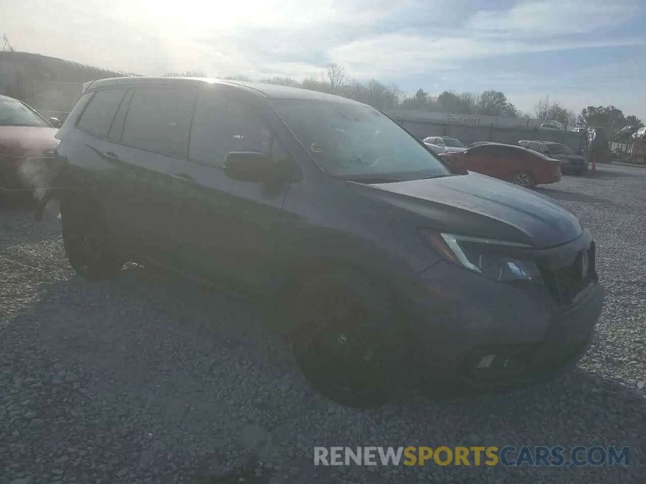 4 fotografías del automóvil dañado 5FNYF7H24MB014703 HONDA PASSPORT 2021