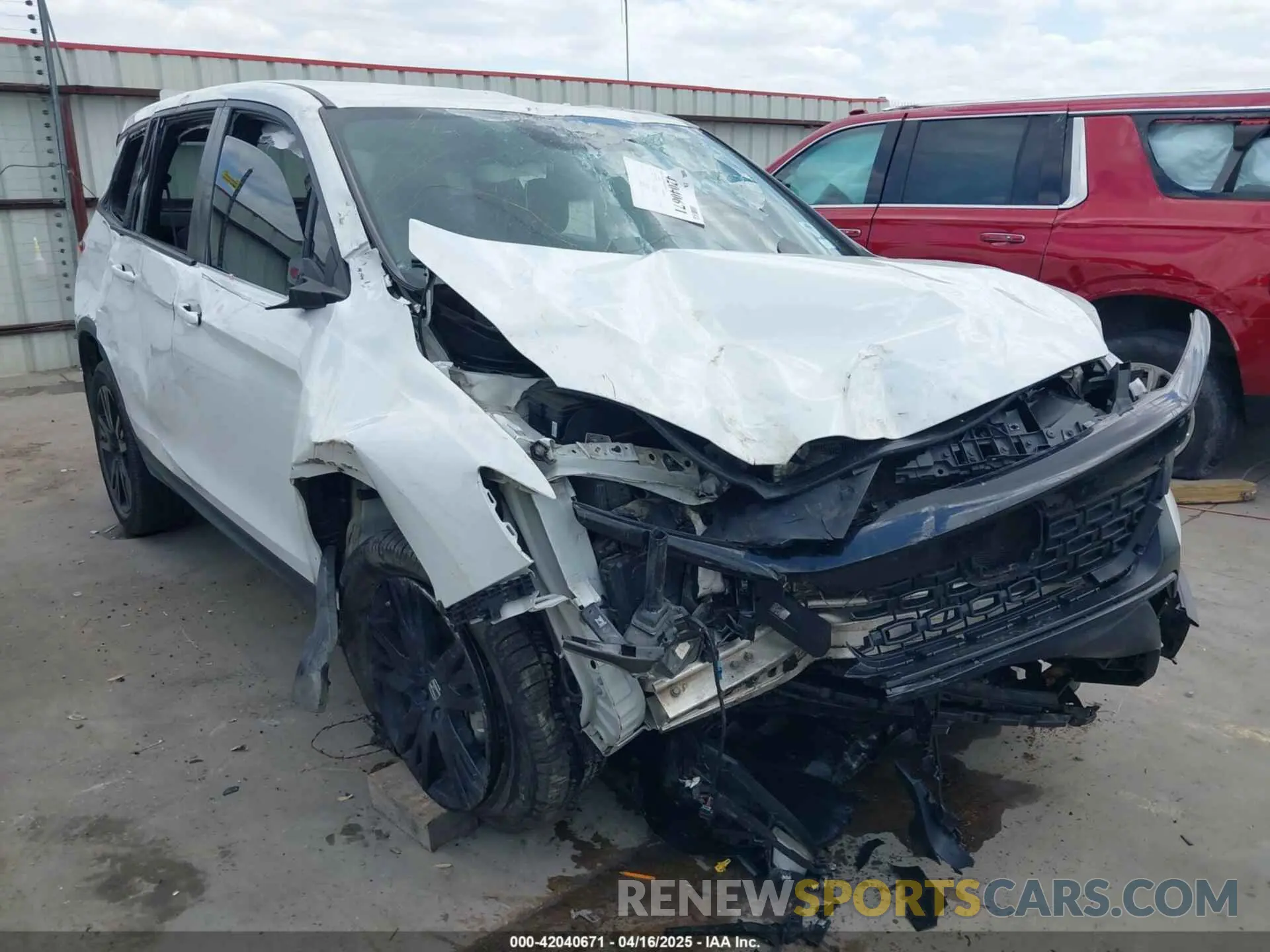 1 fotografías del automóvil dañado 5FNYF7H27MB015442 HONDA PASSPORT 2021