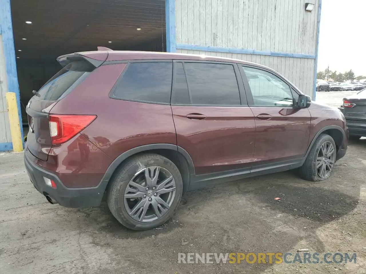 3 fotografías del automóvil dañado 5FNYF7H52MB005850 HONDA PASSPORT 2021