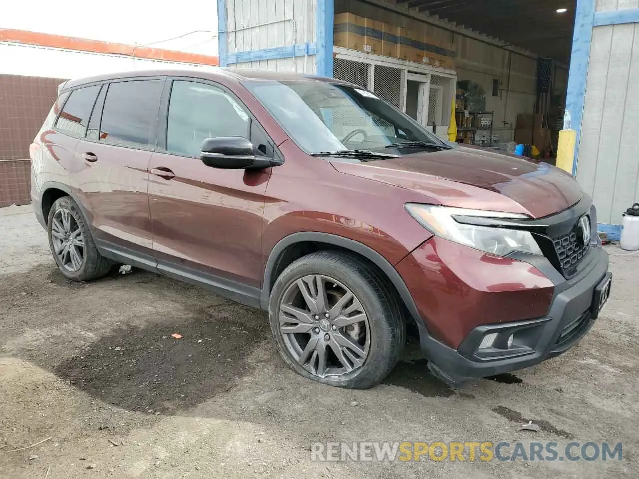 4 fotografías del automóvil dañado 5FNYF7H52MB005850 HONDA PASSPORT 2021