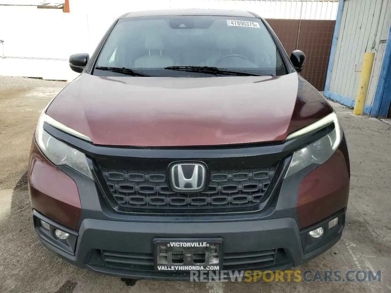 5 fotografías del automóvil dañado 5FNYF7H52MB005850 HONDA PASSPORT 2021