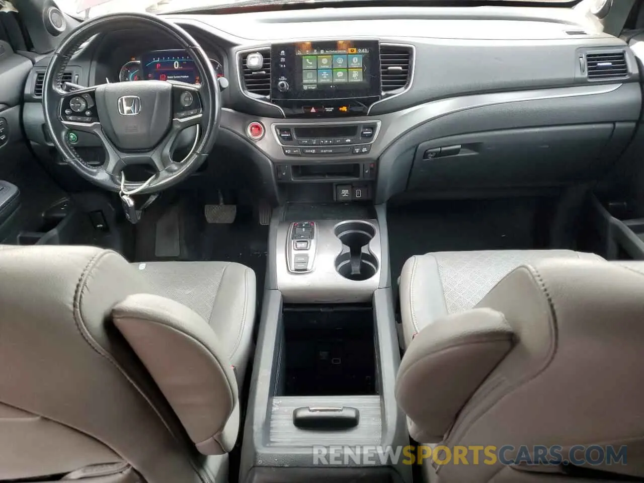 8 fotografías del automóvil dañado 5FNYF7H52MB005850 HONDA PASSPORT 2021