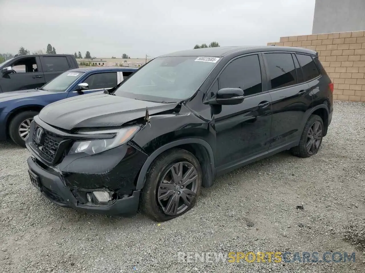 1 fotografías del automóvil dañado 5FNYF7H53MB010524 HONDA PASSPORT 2021