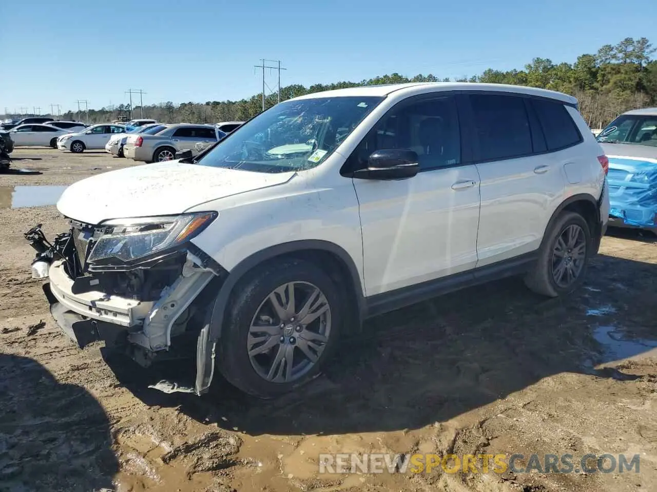 1 fotografías del automóvil dañado 5FNYF7H53MB010829 HONDA PASSPORT 2021