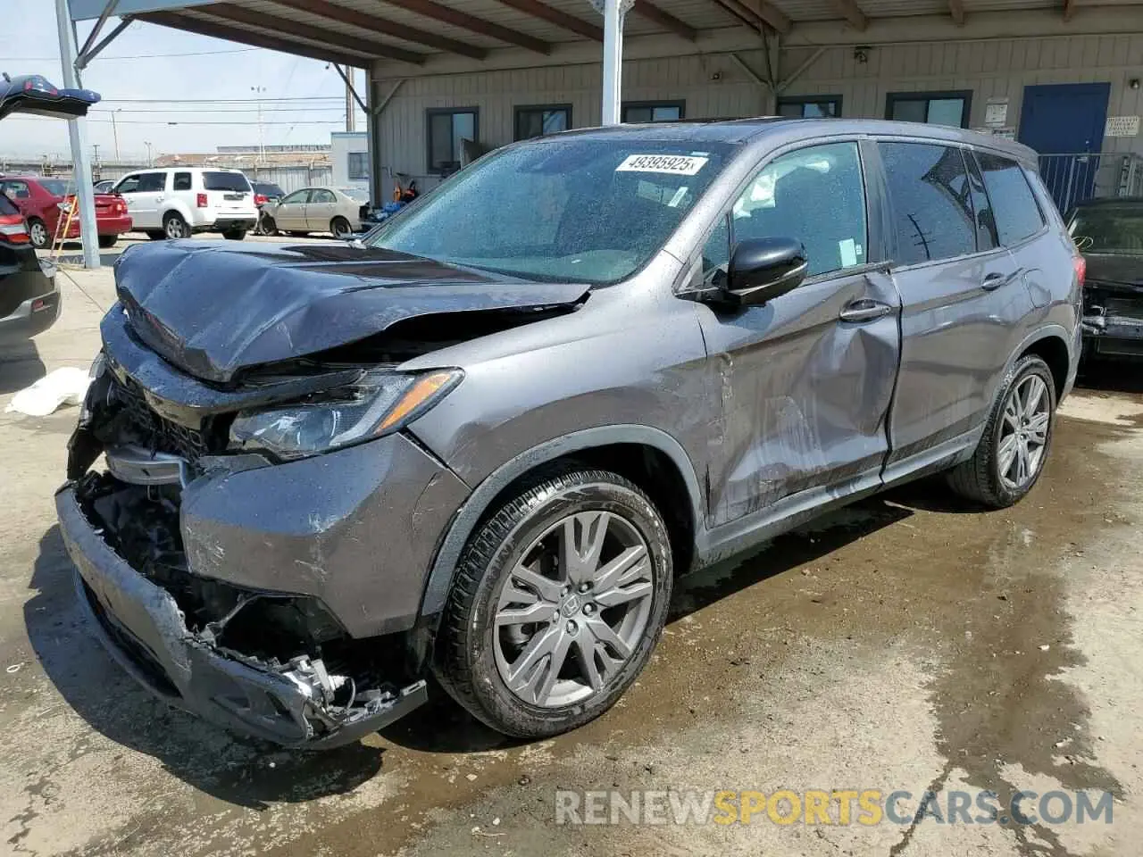 1 fotografías del automóvil dañado 5FNYF7H58MB004010 HONDA PASSPORT 2021