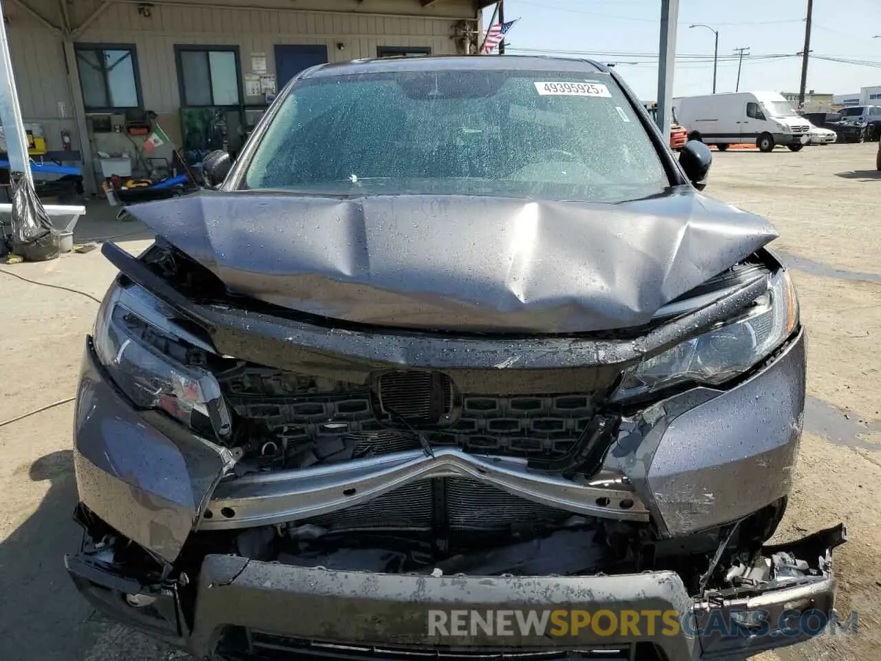 5 fotografías del automóvil dañado 5FNYF7H58MB004010 HONDA PASSPORT 2021