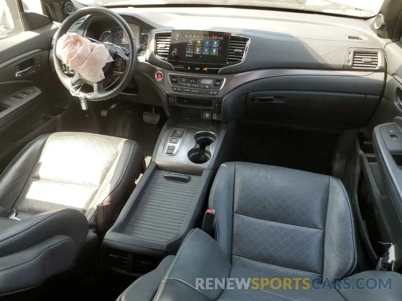 8 fotografías del automóvil dañado 5FNYF7H58MB004010 HONDA PASSPORT 2021