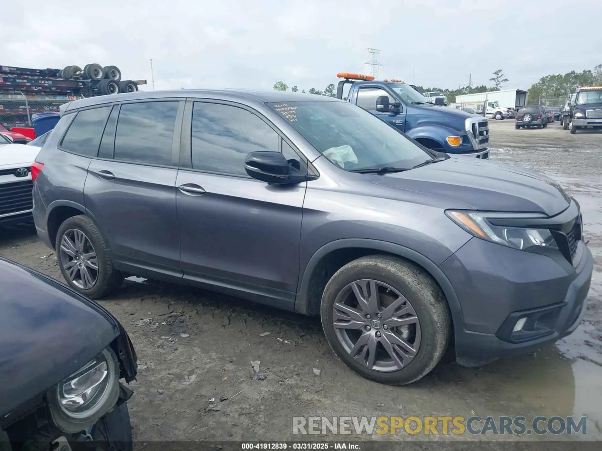 13 fotografías del automóvil dañado 5FNYF7H5XMB015350 HONDA PASSPORT 2021