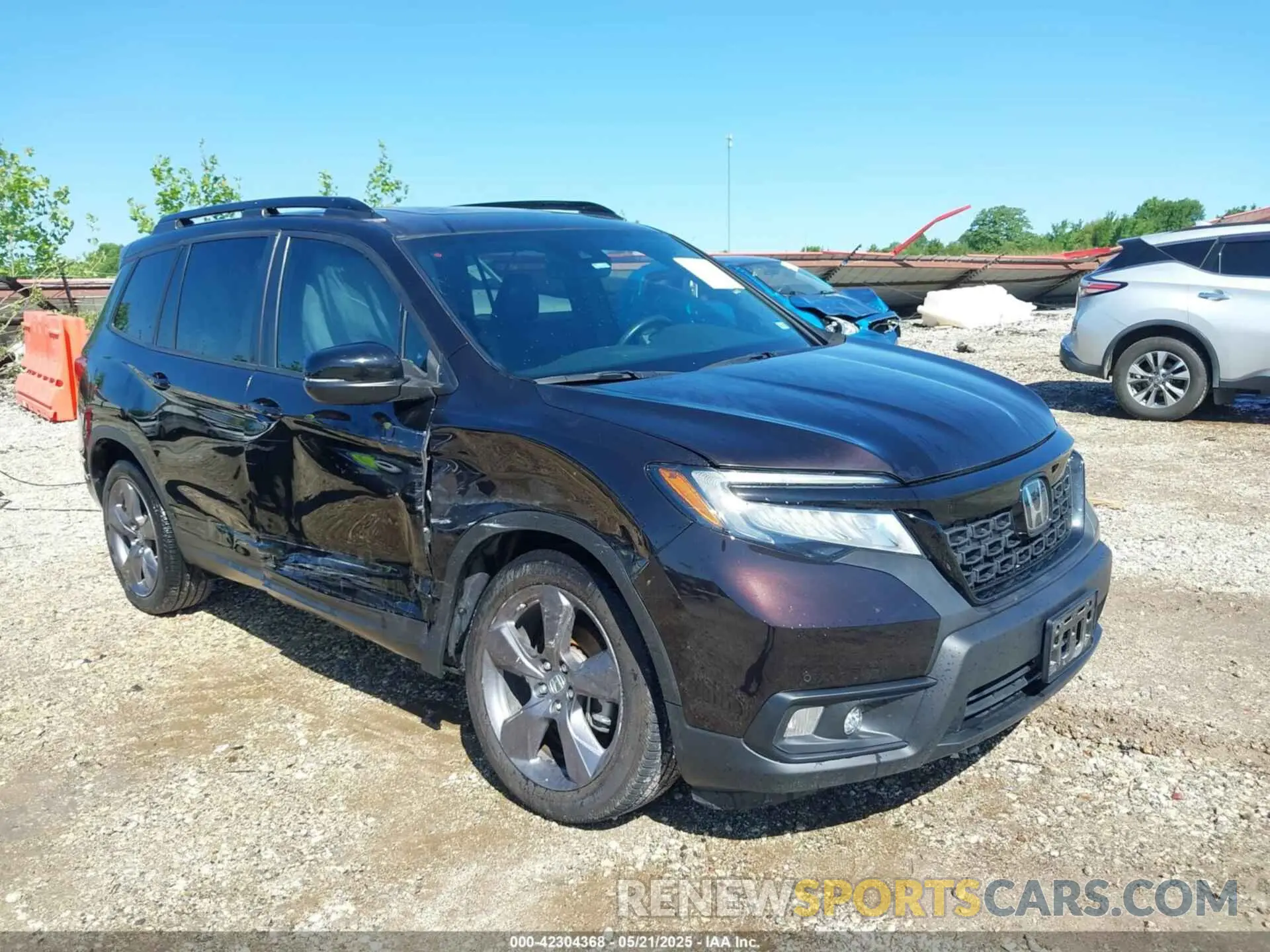 1 fotografías del automóvil dañado 5FNYF7H98MB007542 HONDA PASSPORT 2021