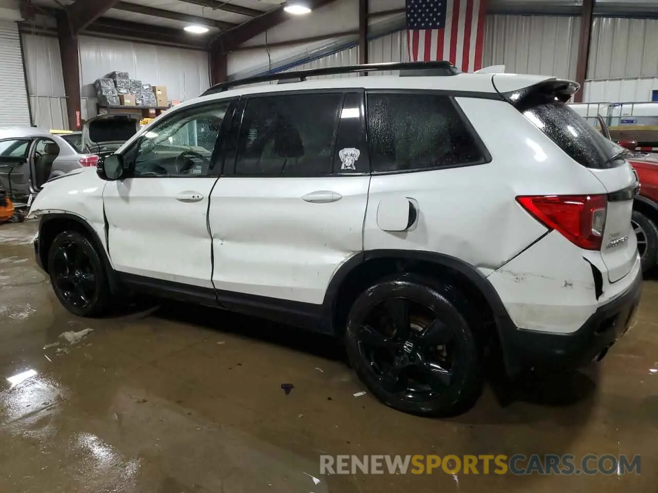 2 fotografías del automóvil dañado 5FNYF8H04MB007206 HONDA PASSPORT 2021