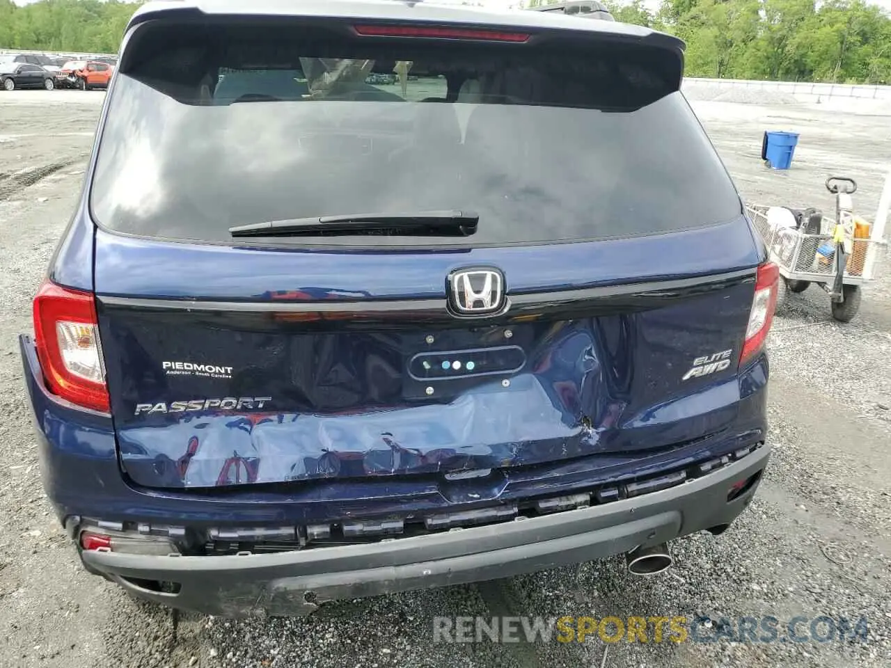 6 fotografías del automóvil dañado 5FNYF8H04MB023356 HONDA PASSPORT 2021
