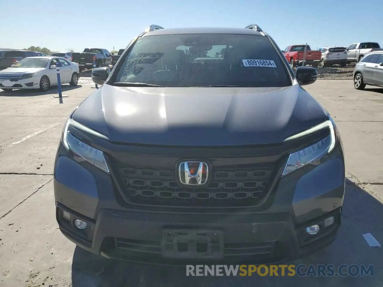 5 fotografías del automóvil dañado 5FNYF8H04MB034700 HONDA PASSPORT 2021