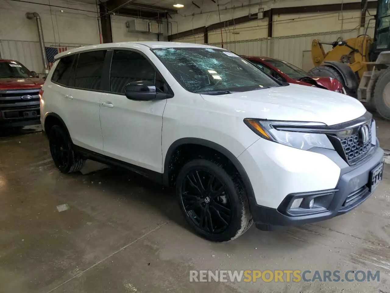 4 fotografías del automóvil dañado 5FNYF8H23MB015931 HONDA PASSPORT 2021