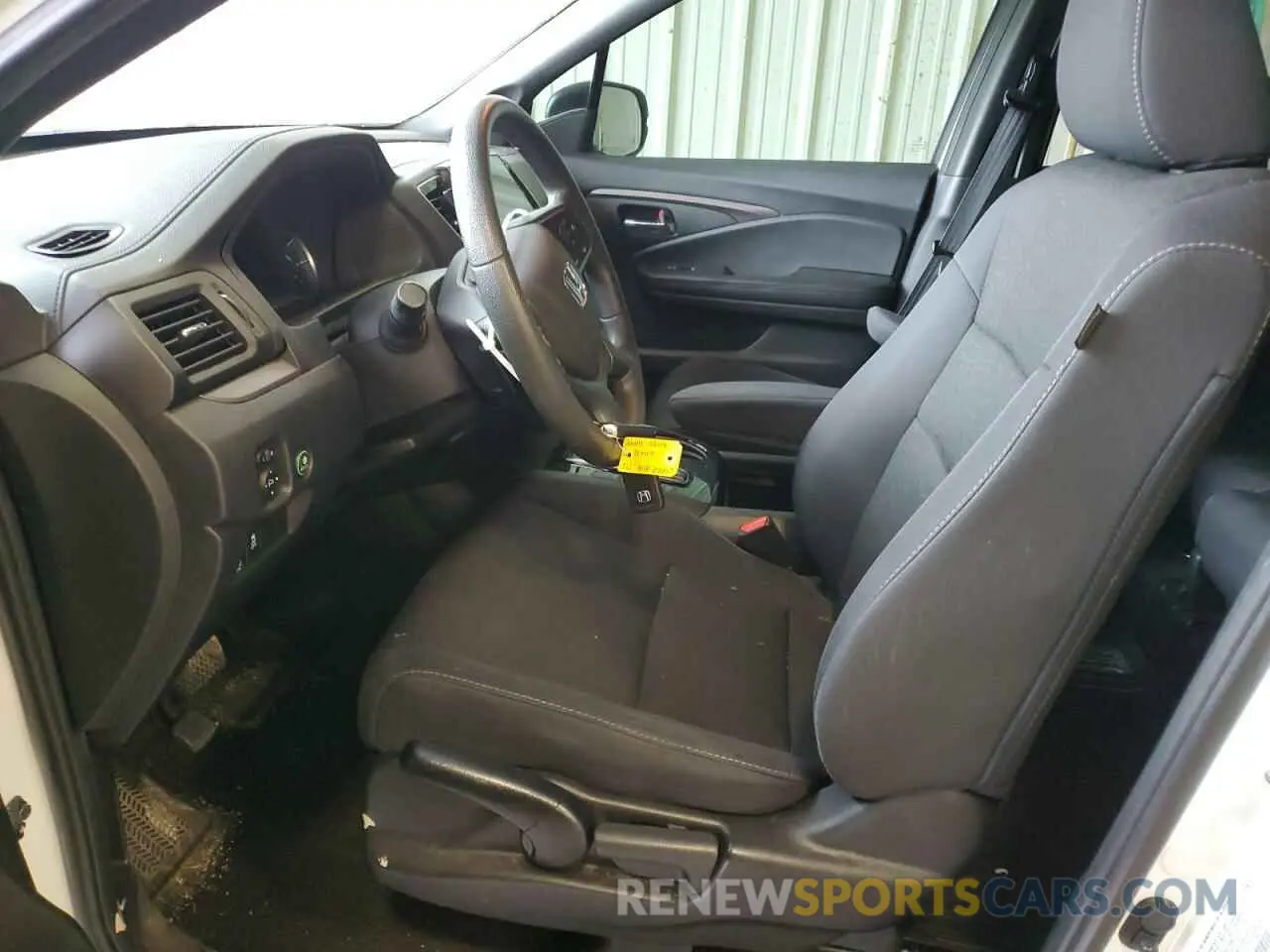 7 fotografías del automóvil dañado 5FNYF8H23MB015931 HONDA PASSPORT 2021