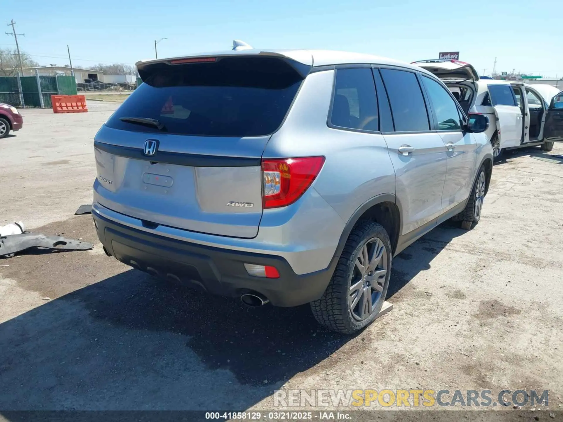 4 fotografías del automóvil dañado 5FNYF8H51MB024752 HONDA PASSPORT 2021