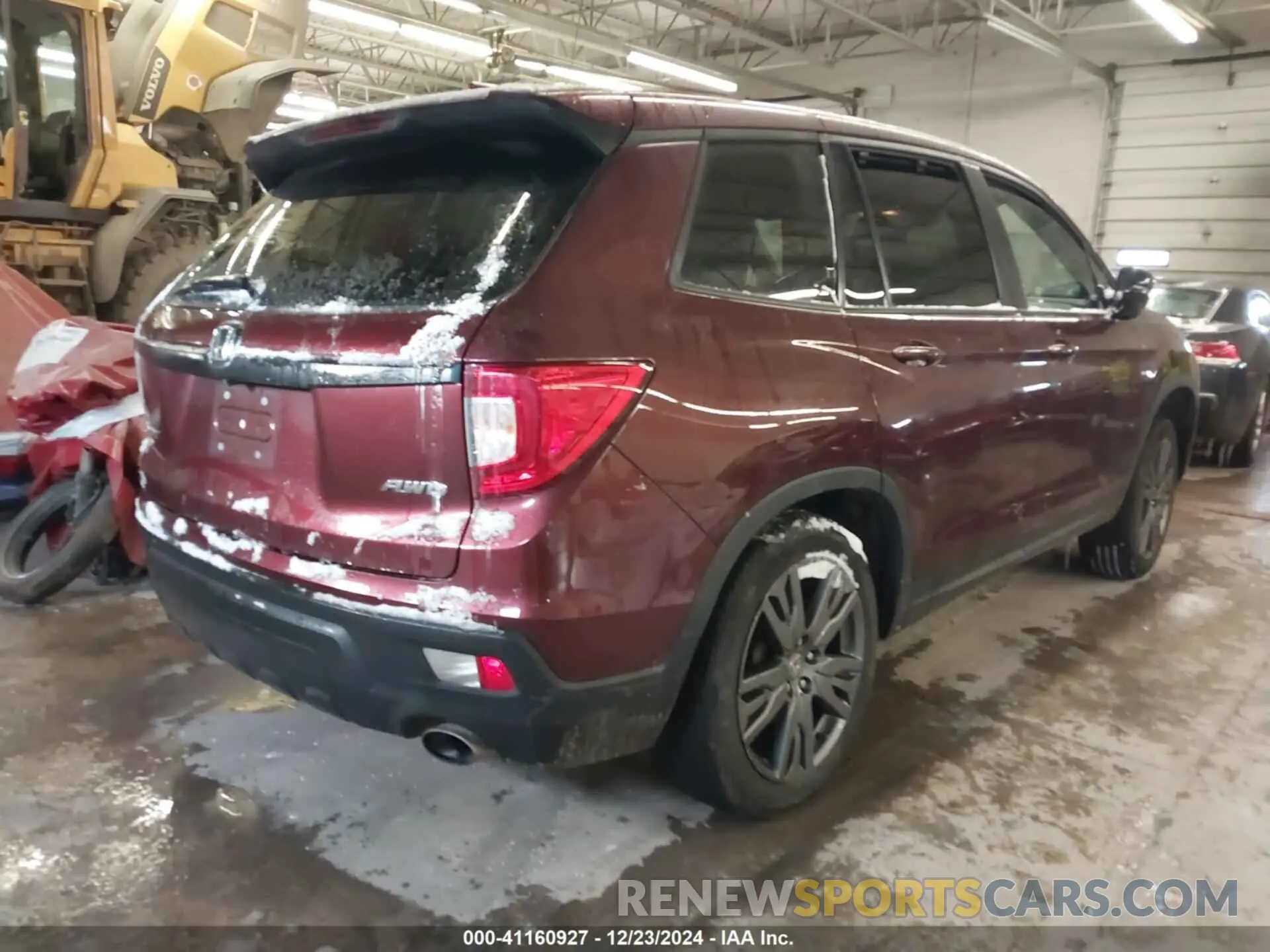 4 fotografías del automóvil dañado 5FNYF8H55MB018825 HONDA PASSPORT 2021