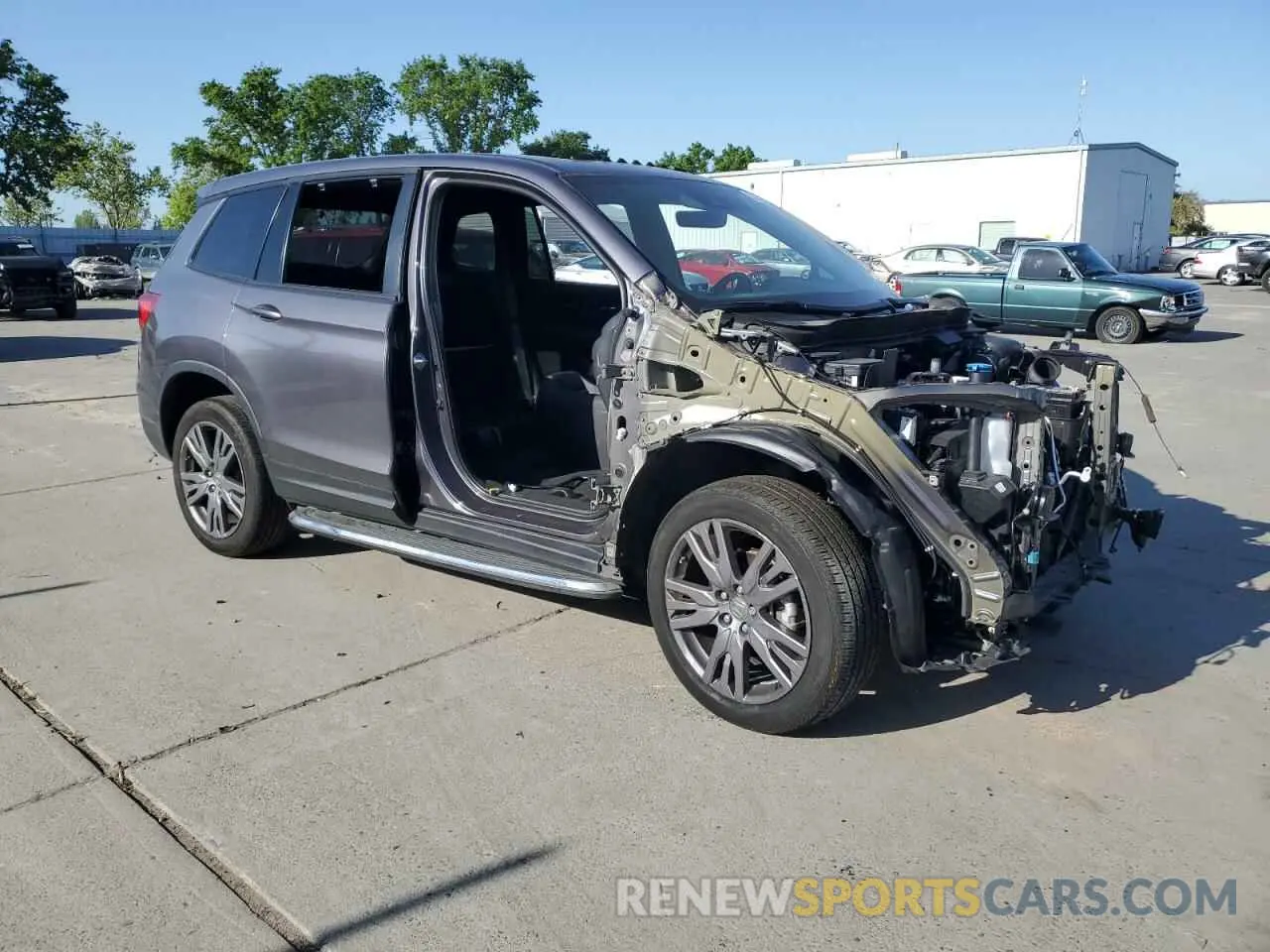 4 fotografías del automóvil dañado 5FNYF8H56MB038792 HONDA PASSPORT 2021