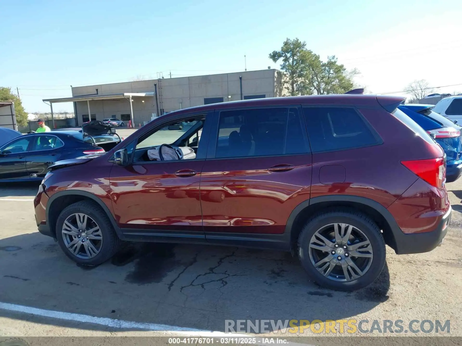 14 fotografías del automóvil dañado 5FNYF8H5XMB007951 HONDA PASSPORT 2021