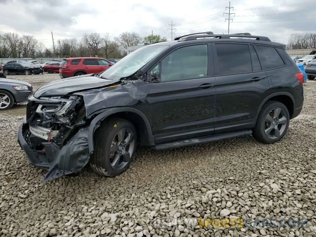 1 fotografías del automóvil dañado 5FNYF8H91MB009476 HONDA PASSPORT 2021