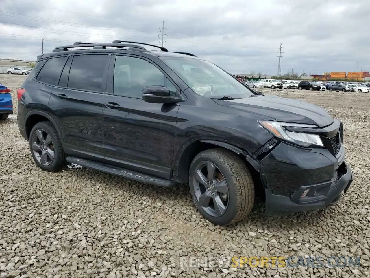 4 fotografías del automóvil dañado 5FNYF8H91MB009476 HONDA PASSPORT 2021