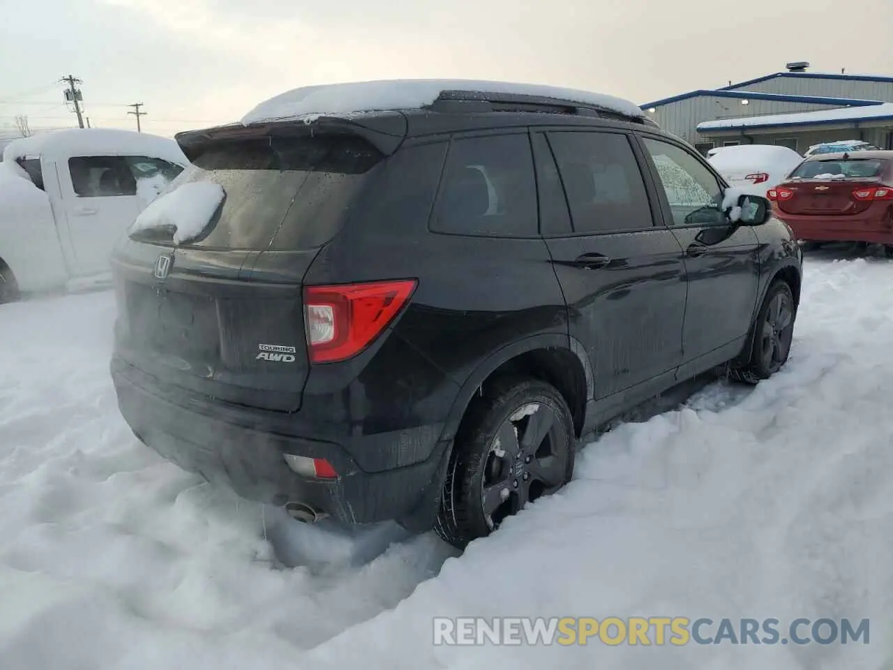 3 fotografías del automóvil dañado 5FNYF8H95MB018665 HONDA PASSPORT 2021