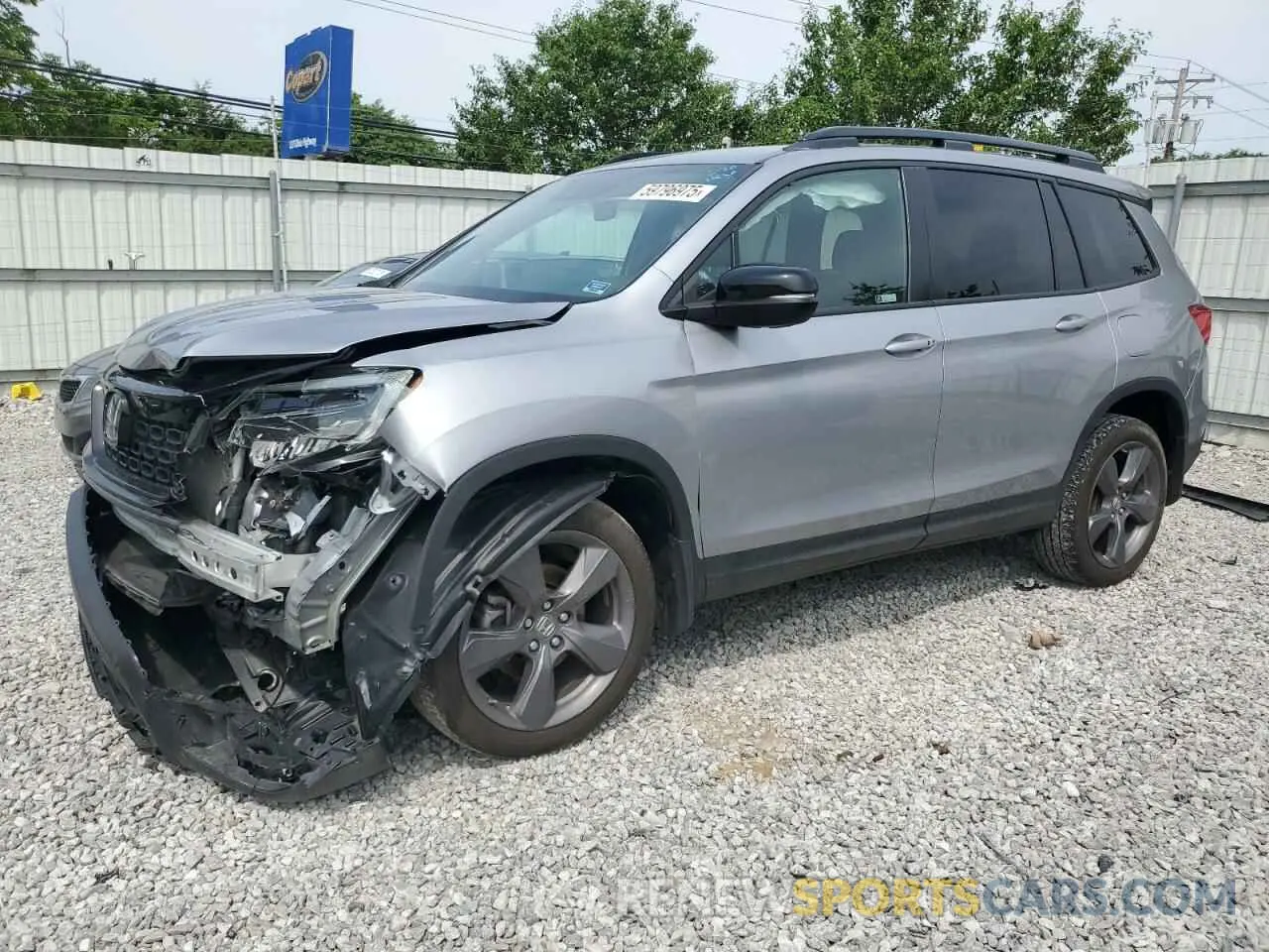 1 fotografías del automóvil dañado 5FNYF8H95MB040147 HONDA PASSPORT 2021