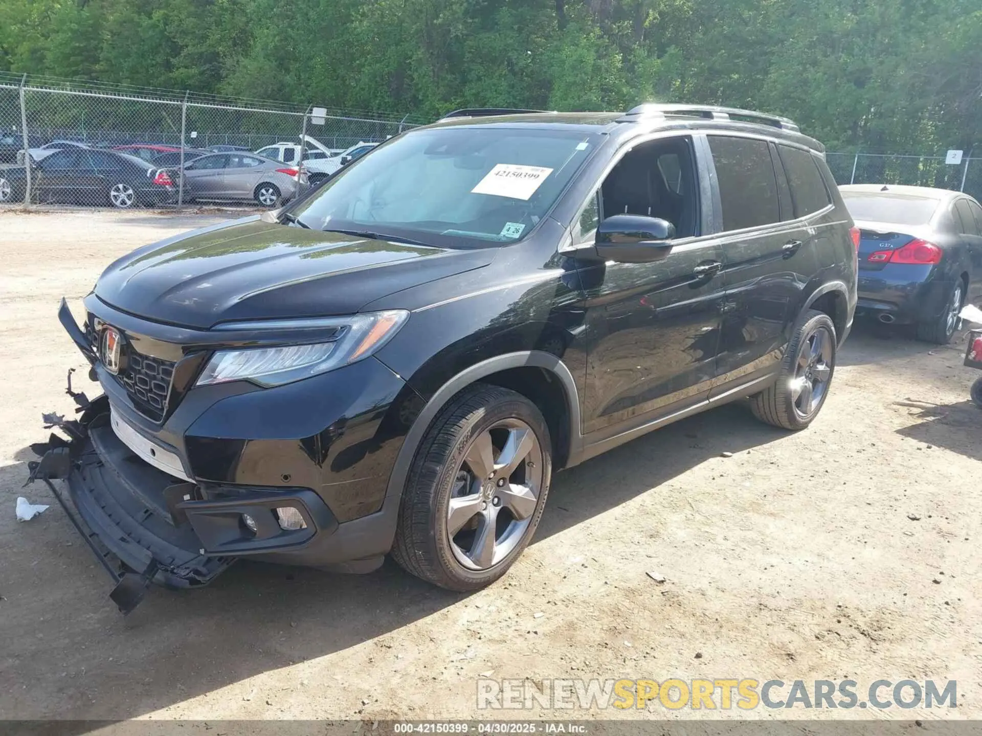 2 fotografías del automóvil dañado 5FNYF8H96MB014947 HONDA PASSPORT 2021