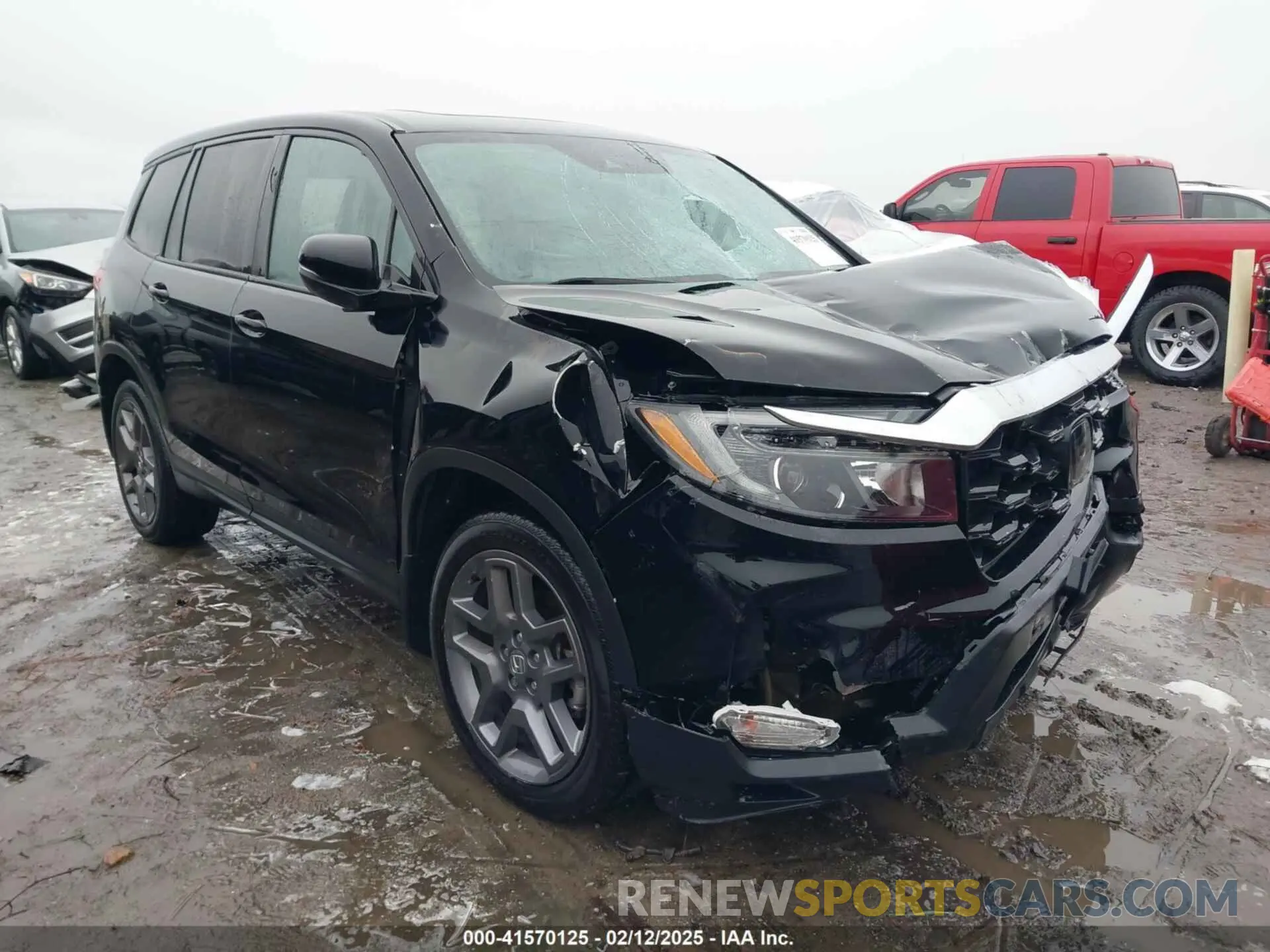 1 fotografías del automóvil dañado 5FNYF7H55NB001910 HONDA PASSPORT 2022