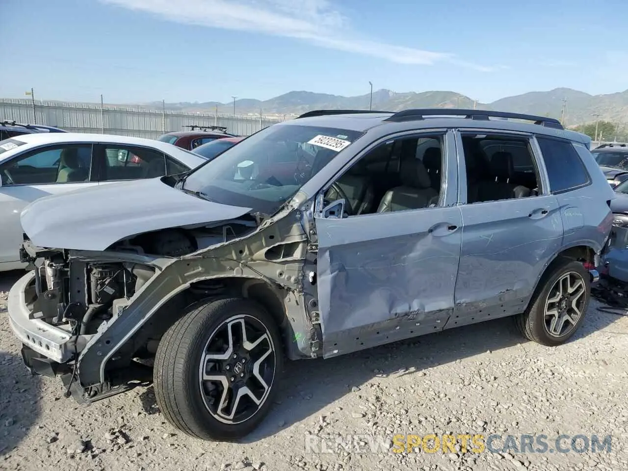 1 fotografías del automóvil dañado 5FNYF8H03NB000345 HONDA PASSPORT 2022
