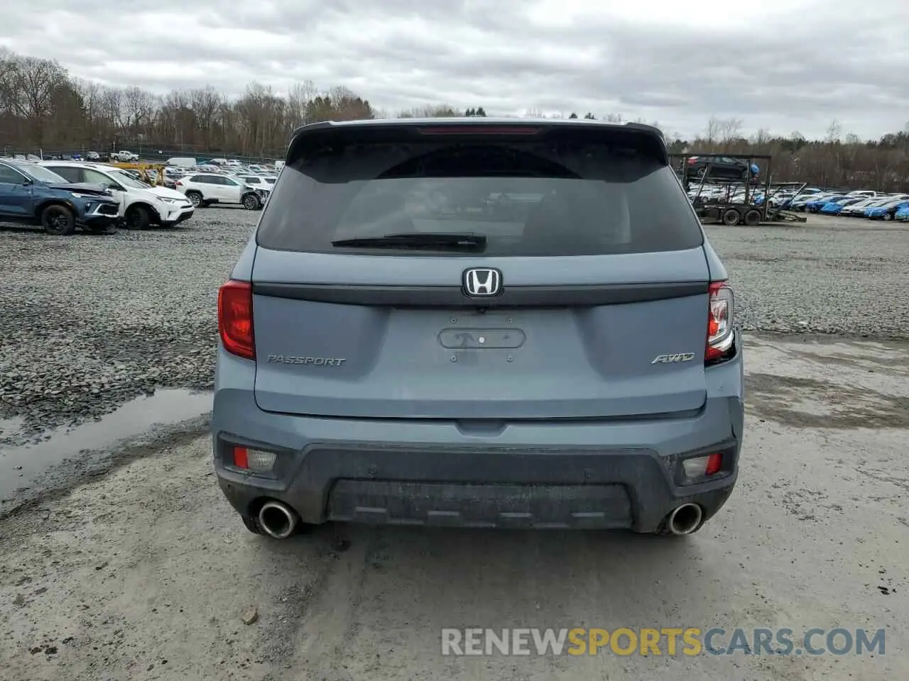 6 fotografías del automóvil dañado 5FNYF8H54NB003573 HONDA PASSPORT 2022